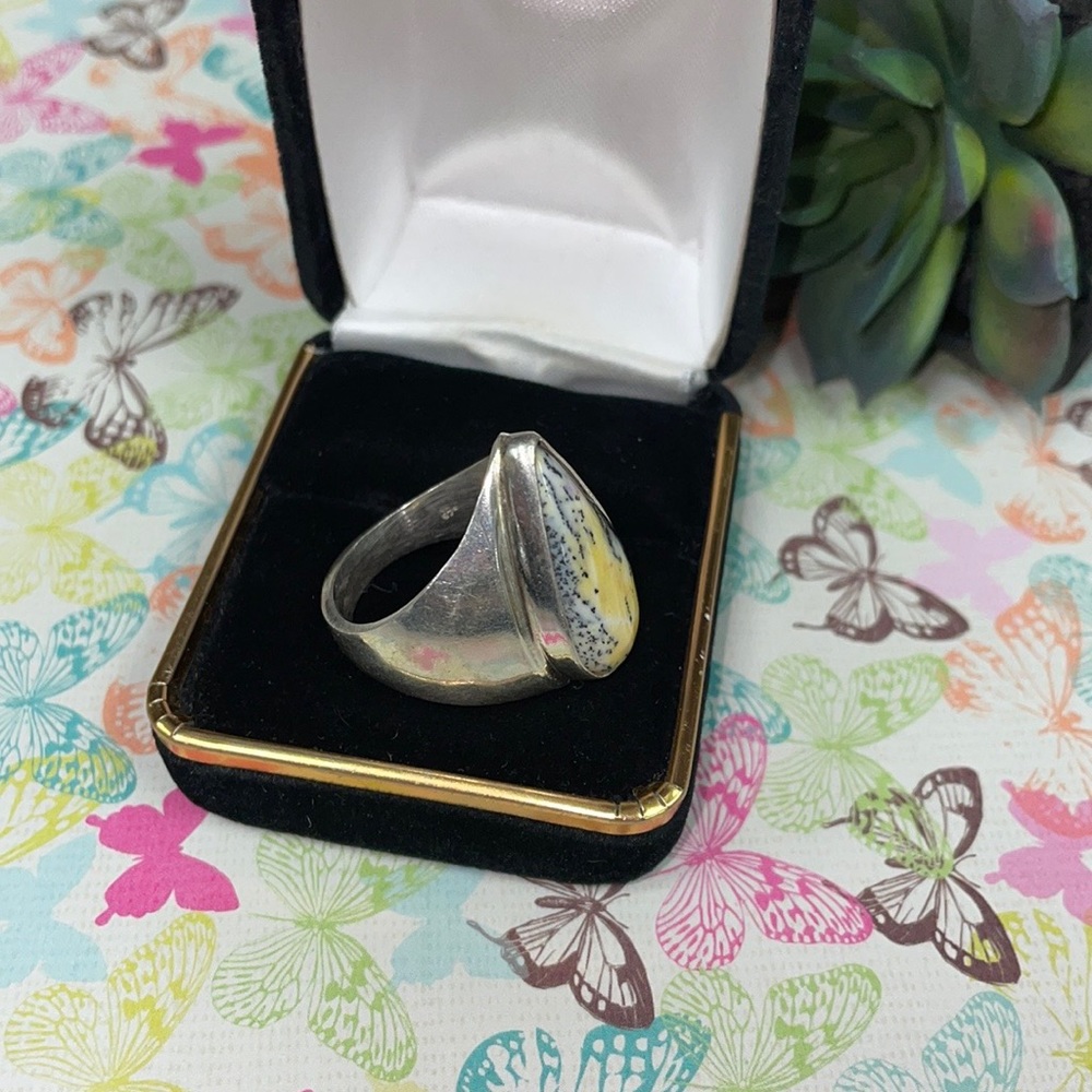 Dendritic Opal Ring - image 6